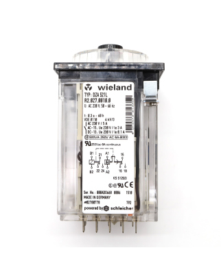 Wieland Zeitrelais DZA 521L R2.027.0010.0 0,3s-60h OVP