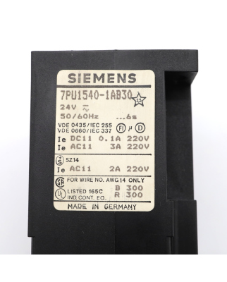 Siemens Zeitrelais 7PU1540-1AB30 OVP