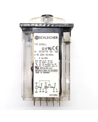 SCHLEICHER Zeitrelais DZA 521L 3s-60h OVP