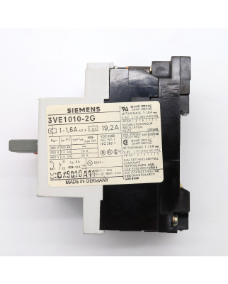 Siemens Leistungsschalter 3VE1010-2G NOV