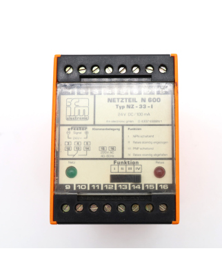 ifm Netzteil N600 NZ33-I DN0001 NOV