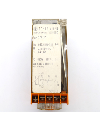 SCHLEICHER Zeitrelais SZT32 05721111-518 1,5-30s GEB