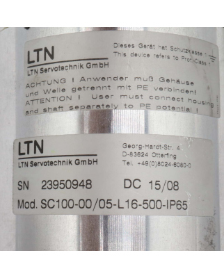 LTN Schleifring SC100-00/05-L16-500-IP65 NOV
