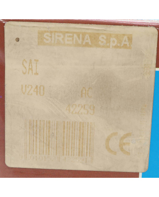 Sirena SPA Signalhupe SAI 240V OVP