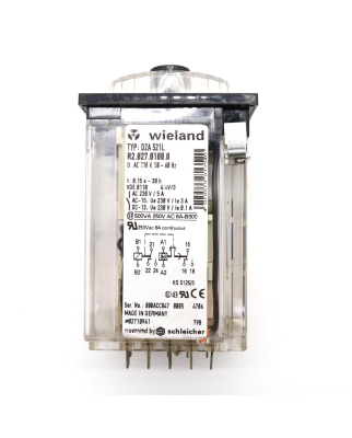 Wieland Zeitrelais DZA 521L R2.027.0100.0 0,15s-30h NOV