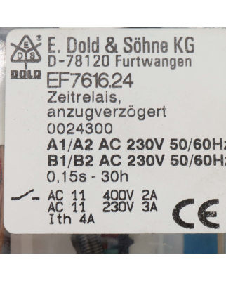 E.Dold & Söhne KG Zeitrelais EF7616.24 0024300...