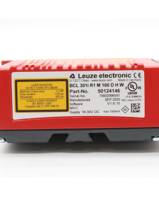 Leuze Barcodeleser BCL 301i R1 M 100 D H W 50124146 OVP