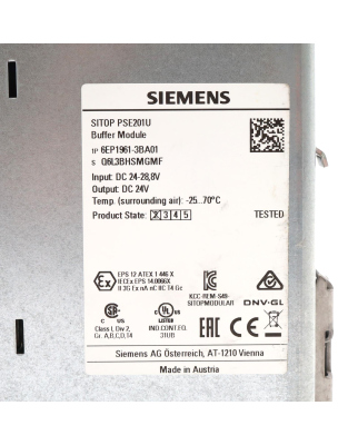 Simatic SITOP Puffermodul 6EP1961-3BA01 GEB