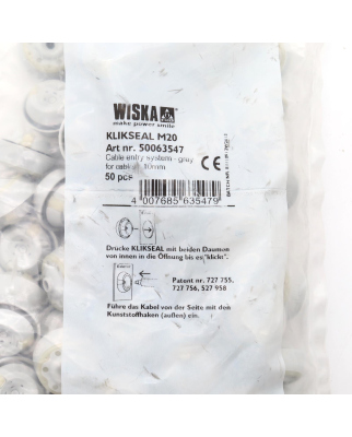 WISKA Kabeldurchführung Klikseal M20 50063547...