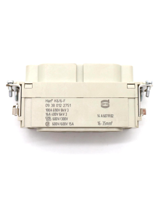 Harting Buchseneinsatz Han K 6/6-F 09380122751 NOV