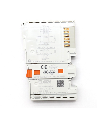 Beckhoff 4-Kanal-Analog-Ausgangsklemme EL4024 OVP