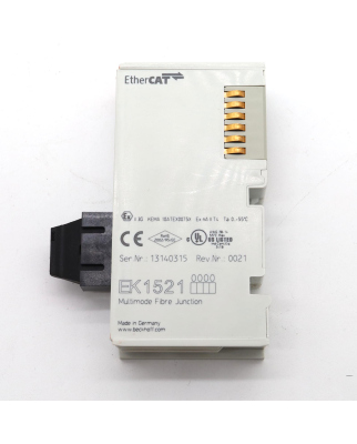Beckhoff 1-Port-EtherCAT-Abzweig EK1521 NOV