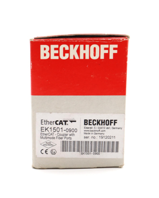 Beckhoff EtherCAT-Koppler EK1501-0900 OVP