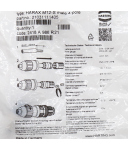 Harting Steckverbinder Harax M12-S 4 pol. Stift 21031111405 OVP