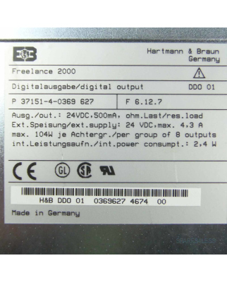 Hartmann & Braun ABB Freelance 2000 Digital output Module DDO 01 GEB