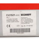 Beckhoff EtherCAT/Ethernet-Medienkonverter CU1521 OVP