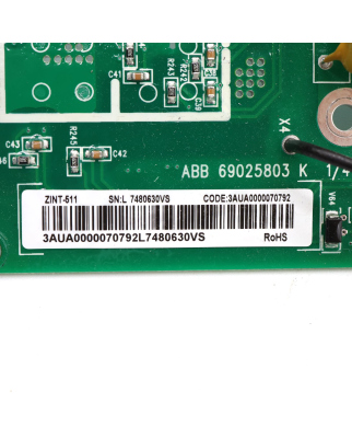 ABB Inverter Drive Board Zint-511 3AUA0000070792 GEB