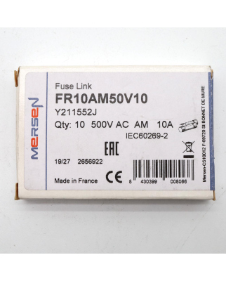 Mersen Sicherungseinsatz FR10AM50V10 Y211552J (9Stk.) OVP
