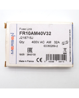Mersen Sicherungseinsatz FR10AM40V32 J218715J 32A (9Stk.) OVP