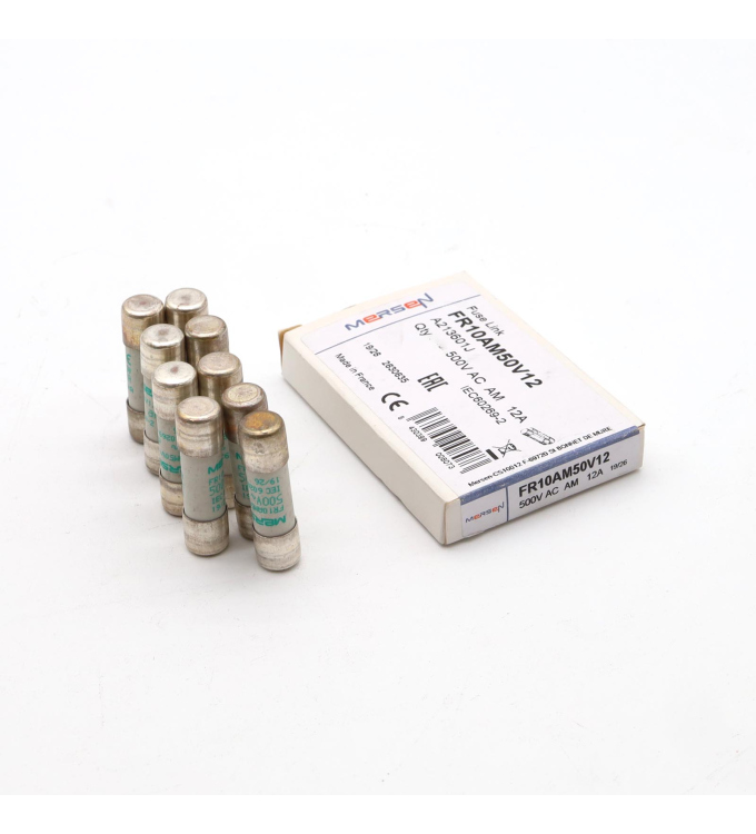 Mersen Sicherungseinsatz FR10AM50V12 A213601J 12A (9Stk.) OVP