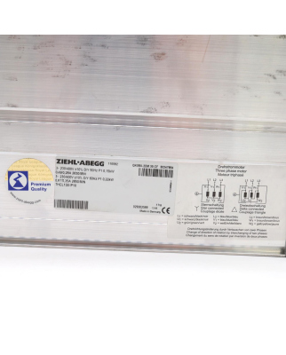 ZIEHL-ABEGG Querstromventilator QK08A-2DM.35.CF 110592 230/400V 50/60Hz NOV