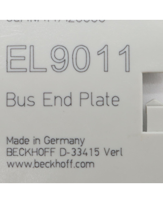 Beckhoff Endkappe EL9011 (3Stk.) NOV