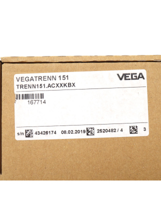 VEGA Trennübertrager VEGATRENN 151 TRENN151.ACXXKBX OVP