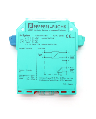 Pepperl+Fuchs Transmitterspeisegerät KFD2-STC3-EX1 126986 NOV