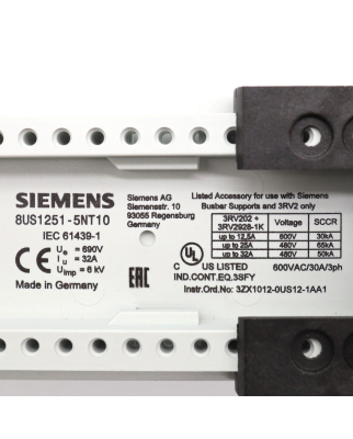 Siemens Sammelschienenadapter 8US1251-5NT10 NOV