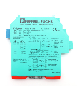 Pepperl+Fuchs Schaltverstärker KCD2-SR-Ex1.LB 216712...