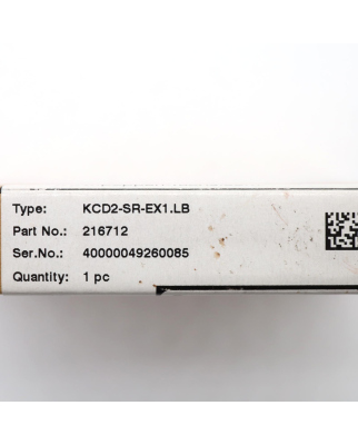 Pepperl+Fuchs Schaltverstärker KCD2-SR-Ex1.LB 216712 OVP