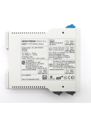 VEGA Speisetrenner VEGATRENN 149A Ex TRENN149AEX.X OVP