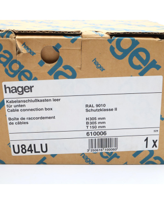 hager Kabelanschlusskasten U84LU OVP