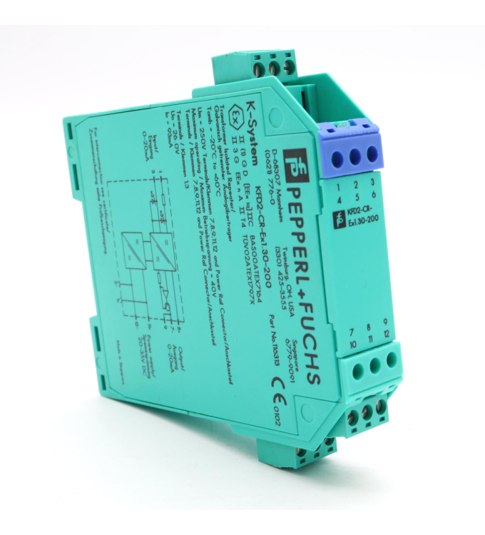 Pepperl+Fuchs Transmitterspeisegerät KFD2-CR-Ex1.30-200 116313 GEB
