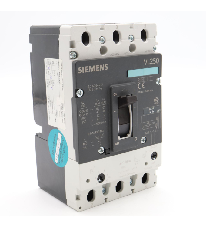 Siemens Leistungsschalter 3VL3710-1DC36-0AD1 NOV