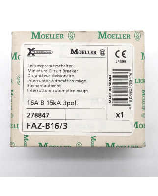 Klöckner Moeller Leitungsschutzschalter FAZ-B16/3 278847 OVP