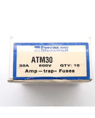Ferraz Shawmut Sicherungseinsatz ATM30 600VAC 30A (10Stk.) OVP