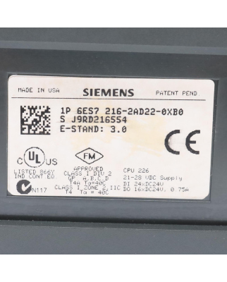 Simatic S7-200 CPU226 6ES7 216-2AD22-0XB0 GEB