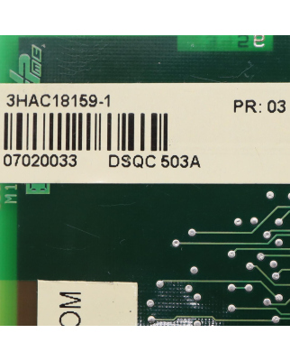 ABB Steuerungskarte DSQC 503A 3HAC18159-1 GEB