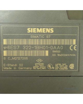 Simatic S7-300 SM322 6ES7 322-1BH01-0AA0 E-Stand:02 GEB
