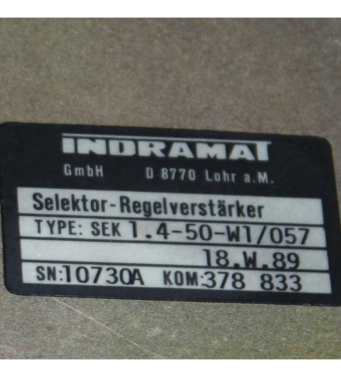 Indramat Regelverstärker SEK1.4-50-W1 / 057 TSS 2  /057 GEB