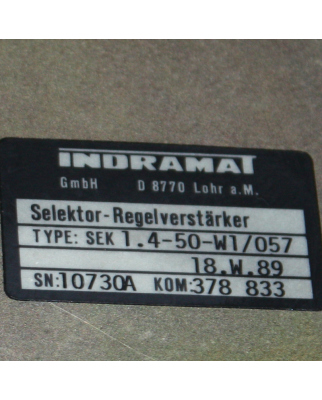 Indramat Regelverstärker SEK1.4-50-W1 / 057 TSS 2...