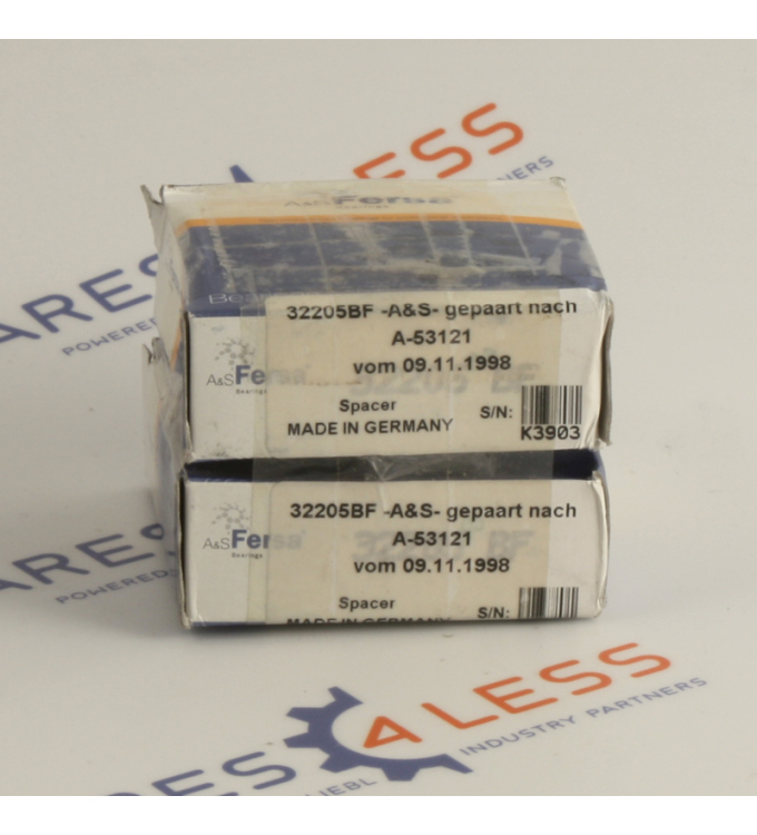A&S Fersa  Kugellager 32205BF 2Stk.  gepaart nach A-53121 OVP