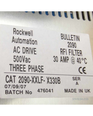 Allen Bradley Kinetix 6000 line filter 2090-XXLF-X330B OVP