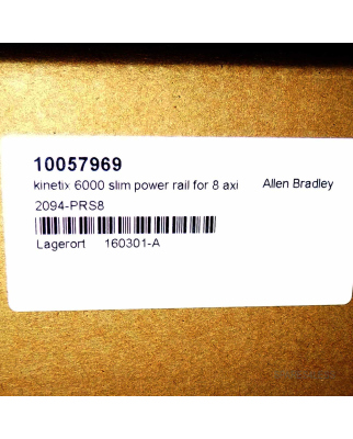 Allen Bradley Kinetix 6000 Power Rail 2094-PRS8 SIE