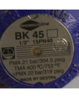 Gestra Kondensableiter Rhombusline BK 45 1/2" 15PN40...