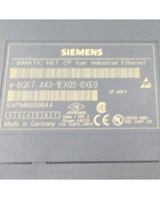 Simatic NET CP443-1 6GK7443-1EX02-0XE0 E-Stand:02 GEB