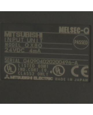 Mitsubishi Electric Melsec-Q Input Unit Model QX80 GEB