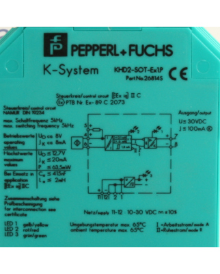 Pepperl+Fuchs K-System KHD2-SOT-Ex1.P 26814S GEB