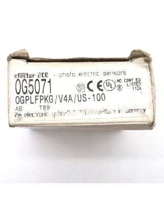ifm efector 200 Reflexionslichtschranke OG5071 OVP